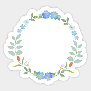 Floral Wreath Sticker